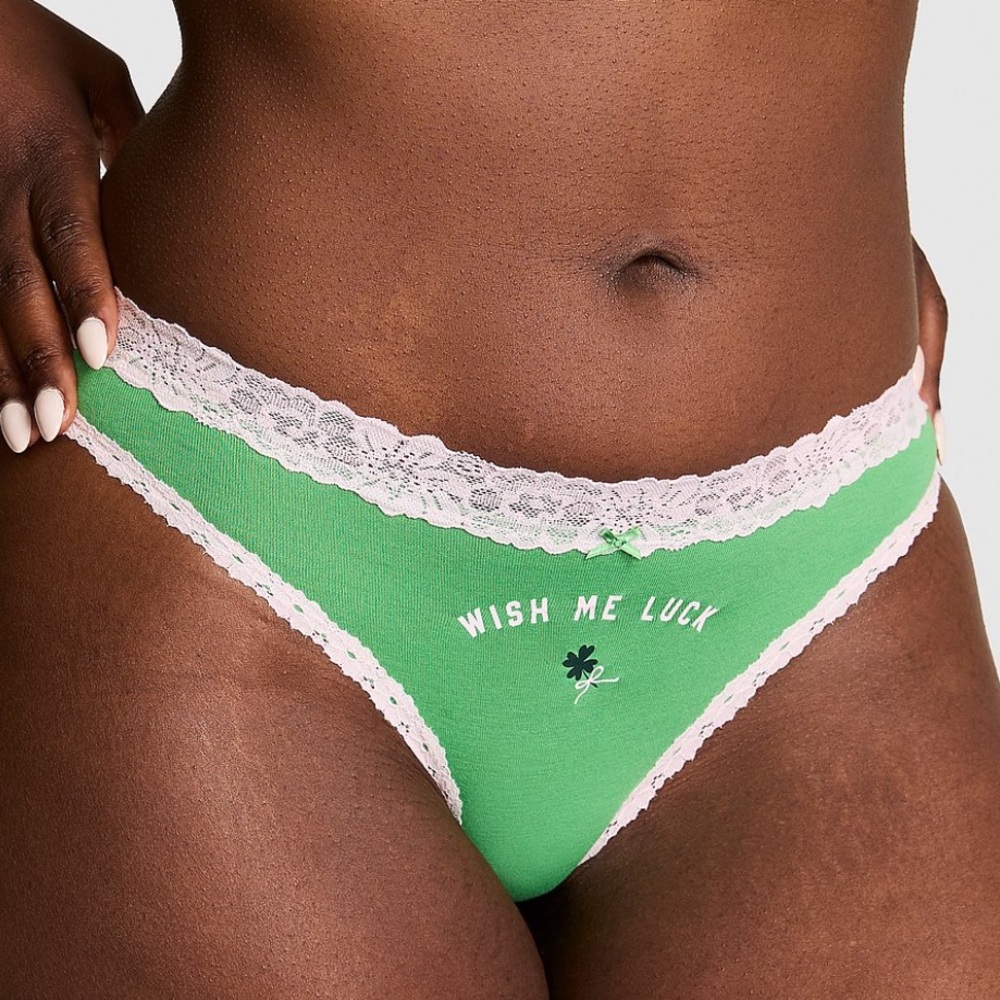 NWT PINK Victoria’s Secret Cotton Cheeky Panty.